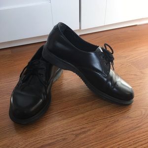 Dr Martens 1461 Mono Smooth Black Leather Oxfords